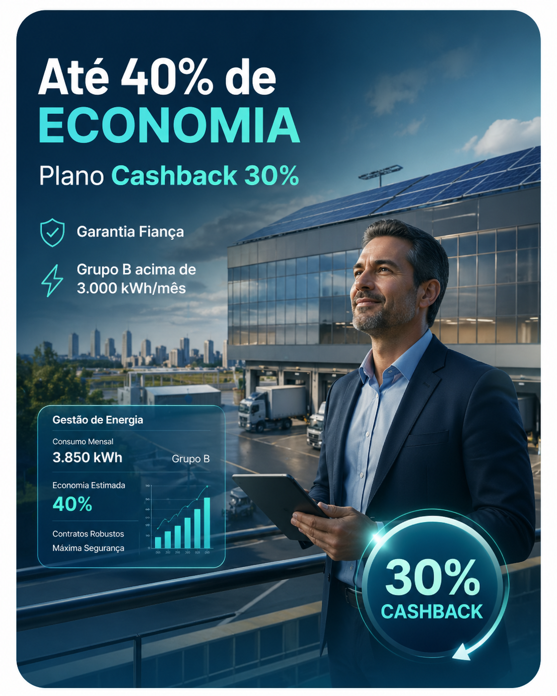 Plano Grupo B Premium Cashback 30%